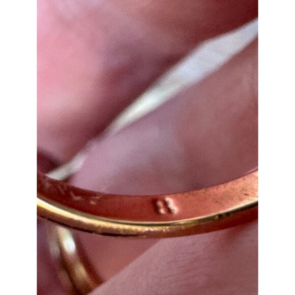 Kate Spade Gold Tone Bow Ring Size 8 Elegant Fashion Jewelry - Picture 8 of 11